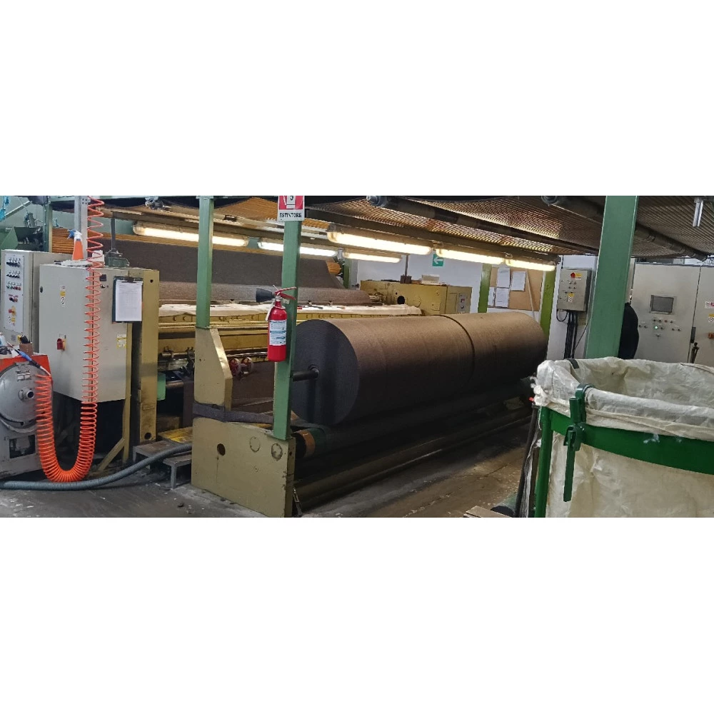 Complete nonwoven plant, from fibers to no-woven fabric, with double card