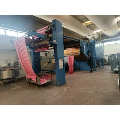 SANTEX continuous dryer with air vibration belt for open knitting and woven fabrics